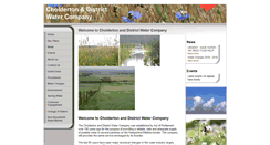 Desktop Screenshot of choldertonwater.co.uk